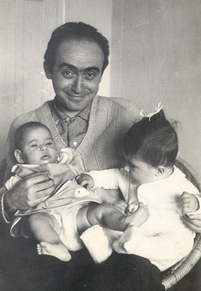 Vlado com os dois filhos, Ivo e André - Foto: Acervo Instituto Vladimir Herzog